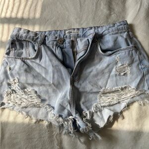 Zara denim jean shorts